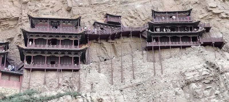 歷經千年 山西大同懸空寺巍峨屹立